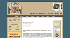 Desktop Screenshot of bradfordvet.com